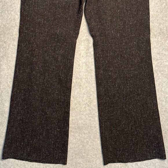 Laundry by Shelli Segal Sz‎ 8 Wide Leg Dark Gray Trouser Pants Slacks Heathered - Picture 8 of 11